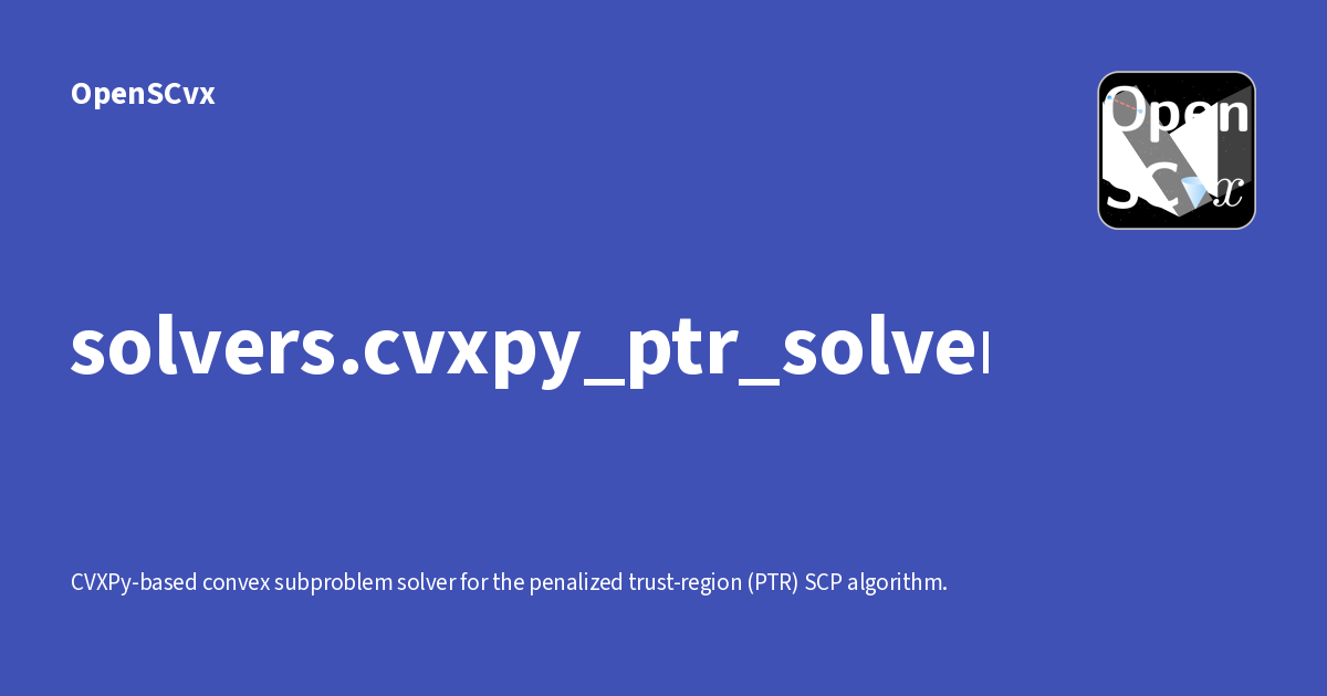 cvxpy_ptr_solver - OpenSCvx